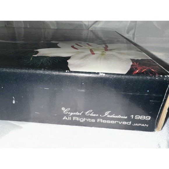 Crystal Clear Studios Sleigh Bells Colored Glass 14’’ Platter Serving Tray w/box - Picture 4 of 9